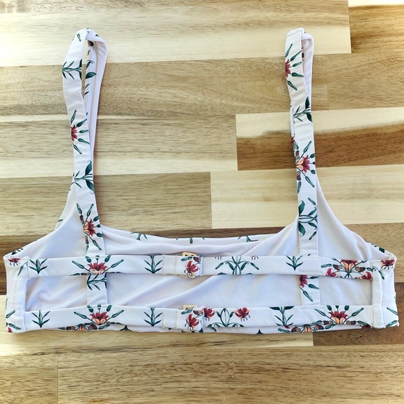 AGUA BY AGUA BENDITA | S / M | Havana Remedios Floral Print Strappy Bikini Top - Picture 9 of 12